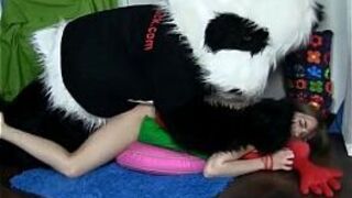 Strap on sex in the kitchen porn video